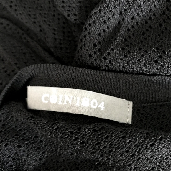 Coin 1804 Knit Dress Black Women's Size L - Picture 3 of 5